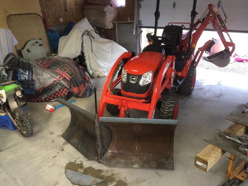 72" V blade snow plow project for Kioti CS2410 My Tractor Forum